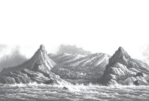 Pitcairn's Island - frontispiece to Bennett, vol. 2