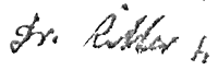 Ritter's signature