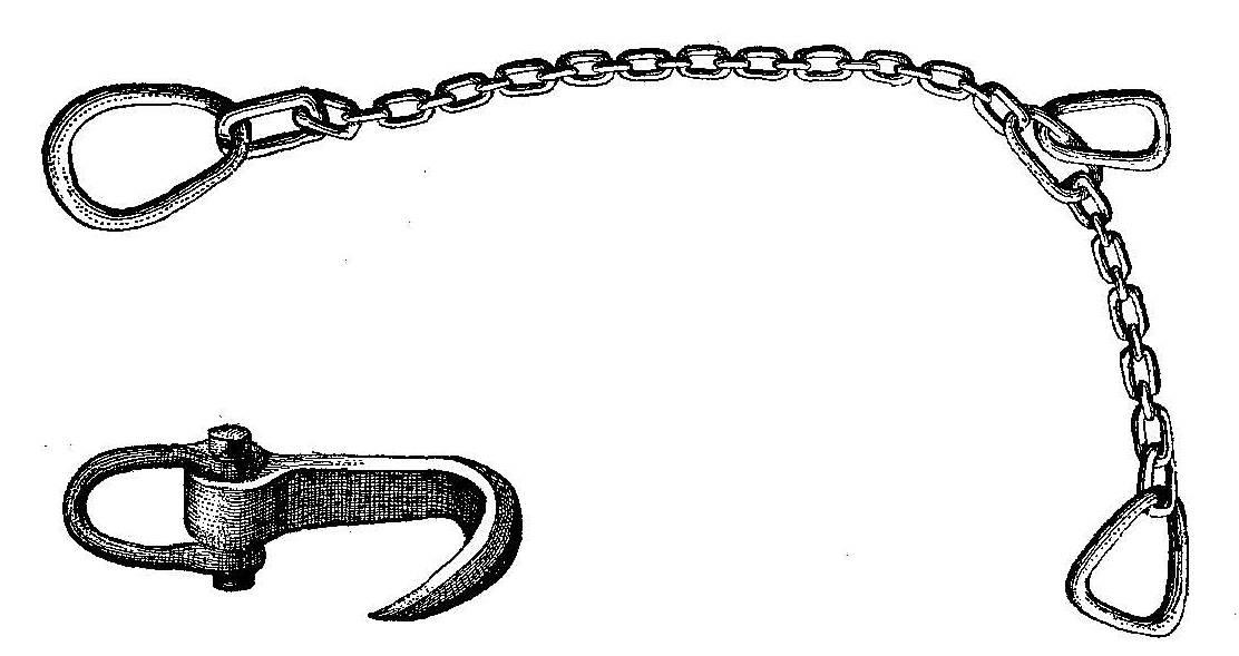 Scammon - Blubber-hook and Fin-Chain