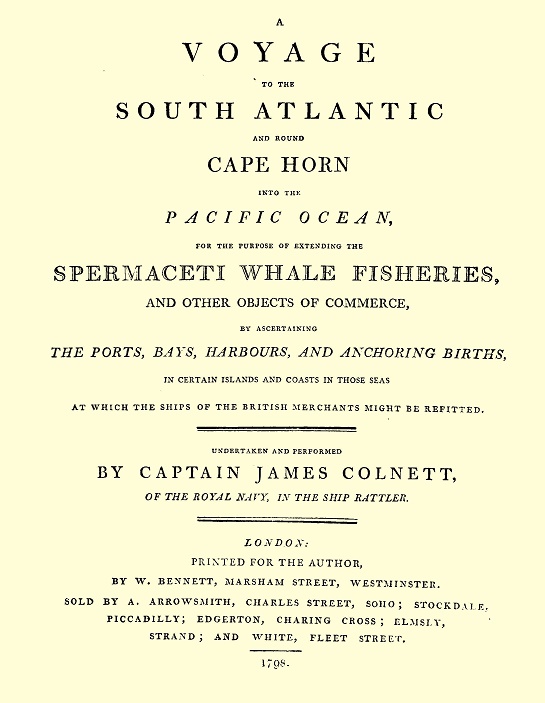 Colnett 1798 title page