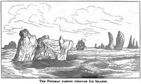 THE POTOMAC PASSING THROUGH ICE ISLANDS