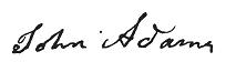 John Adams signature.