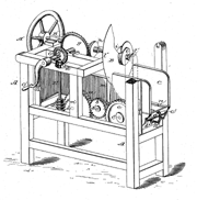 Patent drawing for P Cunningham mincing machine