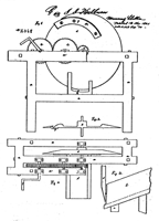 Patent drawings for Kilburn&'s mincing machine