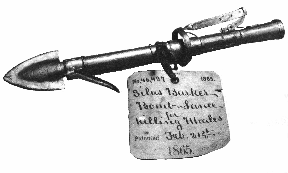 Patent Model for Silas Barker harpoon.